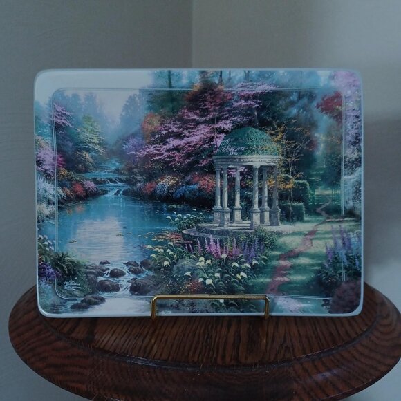 Thomas Kinkade Garden of Prayer Collectible Plate, 1998 - Picture 1 of 3